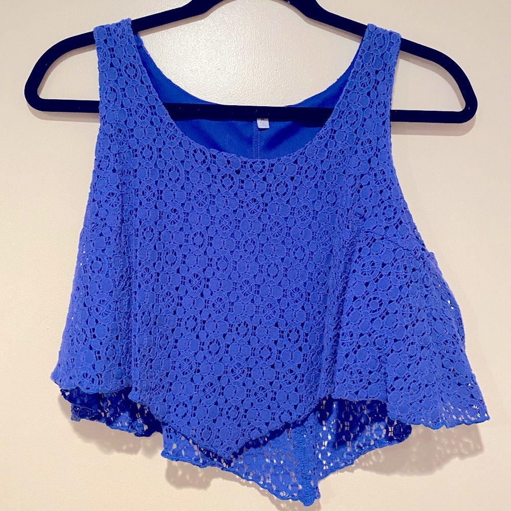 Royal Blue Crop Top